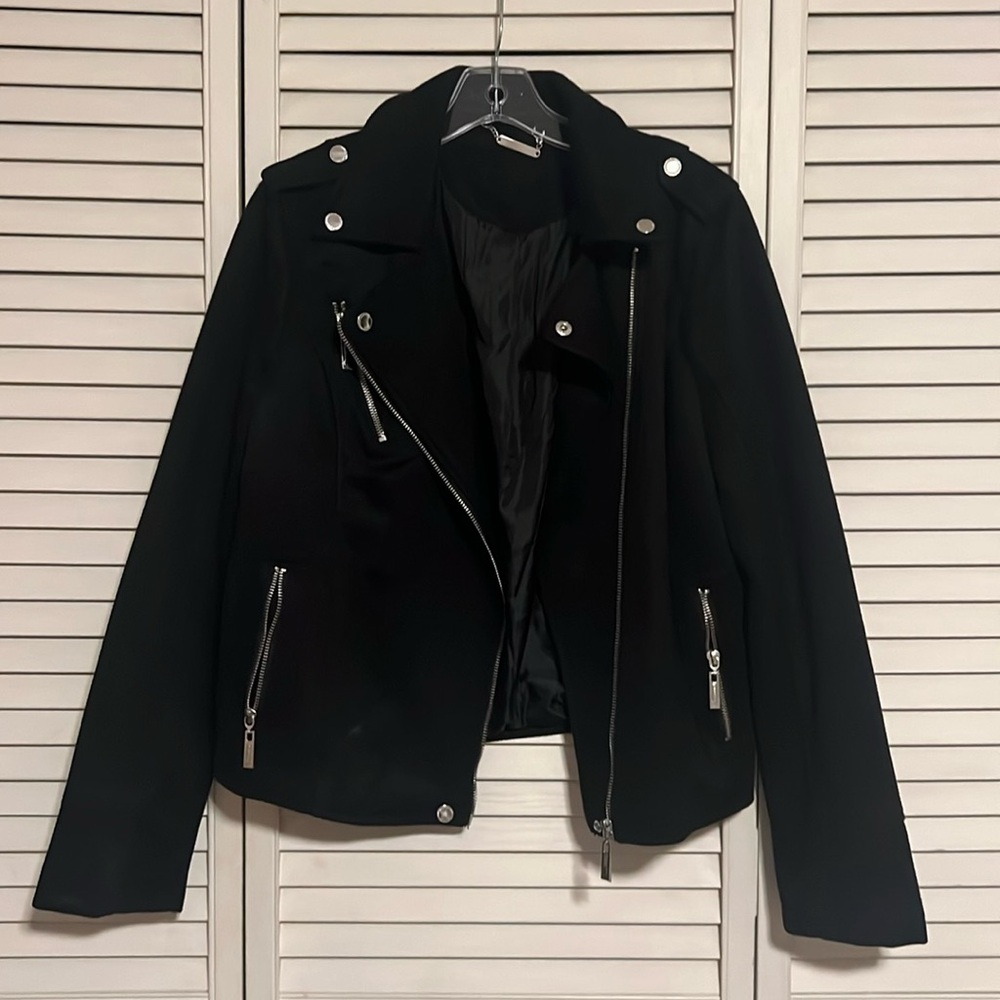 Black Suede Moto Jacket
